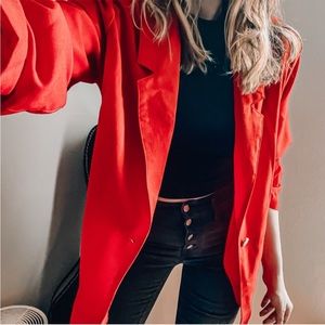 Laine ☕️ Vintage Red Blazer